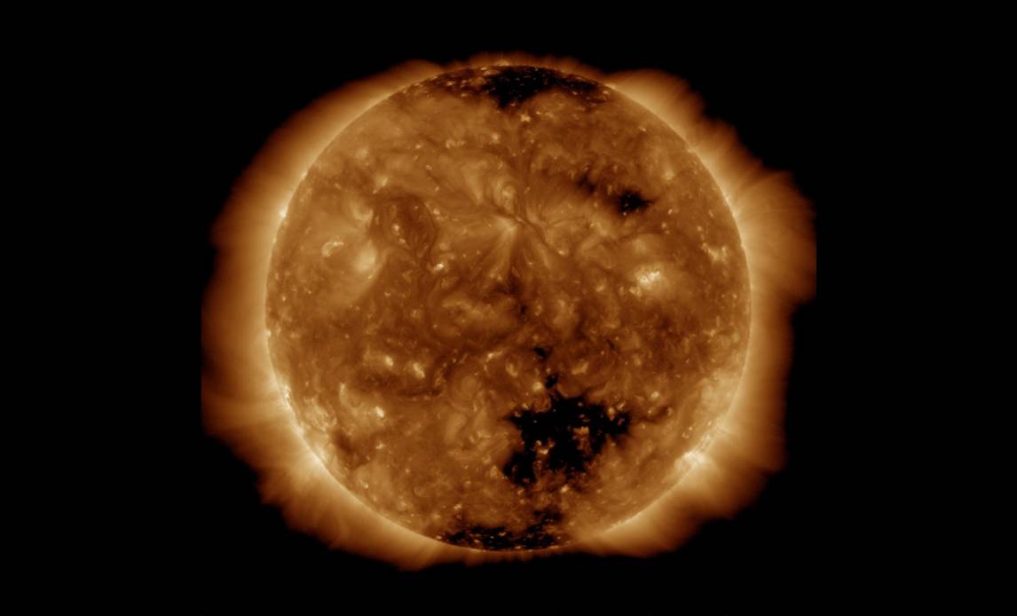 Solen observeret i det ultraviolette spektrum ved 193 Å (FOTO: NASA SDO/AIA)