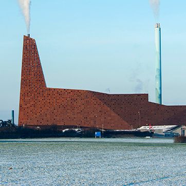 Fjernvarmeværk/forbrændingsanlæg i Roskilde. FOTO: Lars Laursen/Biofoto/Ritzau Scanpix